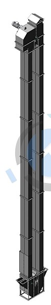 Производство Нория ленточная двойная НЛ-10×2, НЛ-20×2 (спаренная)
